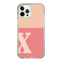 Slim Protection Case［ Original - initial two tone - X pink ］