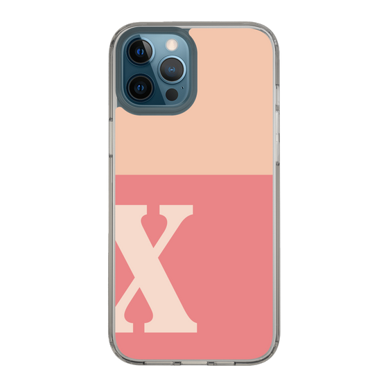 Slim Protection Case［ Original - initial two tone - X pink ］