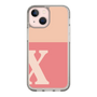 Slim Protection Case［ Original - initial two tone - X pink ］