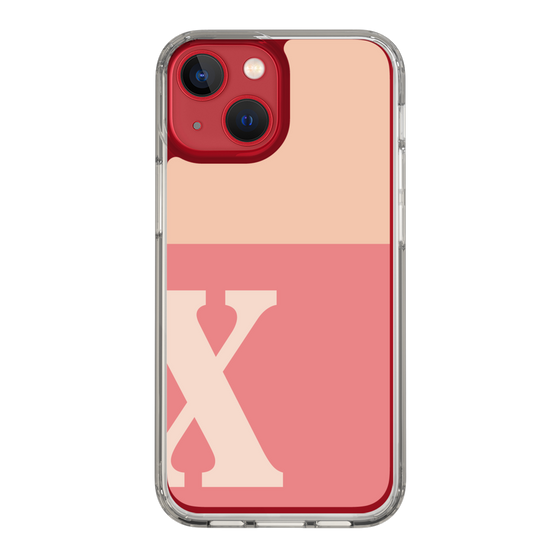 Slim Protection Case［ Original - initial two tone - X pink ］