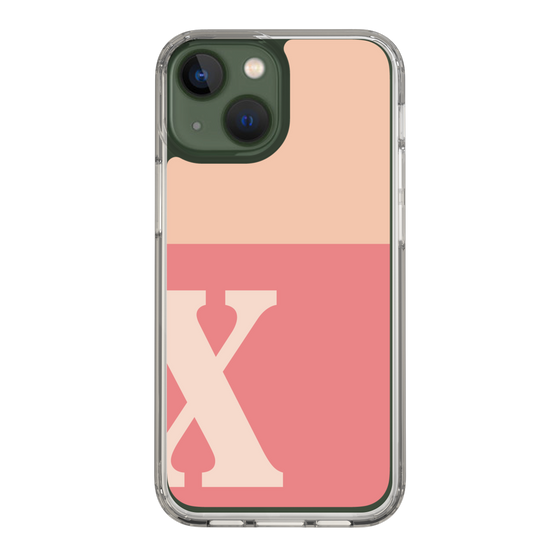 Slim Protection Case［ Original - initial two tone - X pink ］