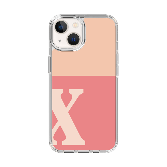 Slim Protection Case［ Original - initial two tone - X pink ］