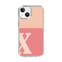 Slim Protection Case［ Original - initial two tone - X pink ］