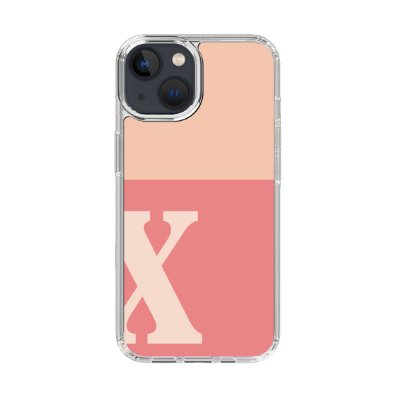 Slim Protection Case［ Original - initial two tone - X pink ］