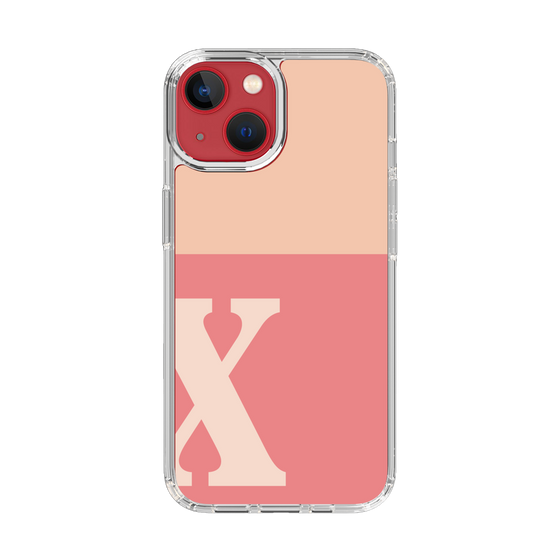 Slim Protection Case［ Original - initial two tone - X pink ］