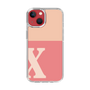 Slim Protection Case［ Original - initial two tone - X pink ］