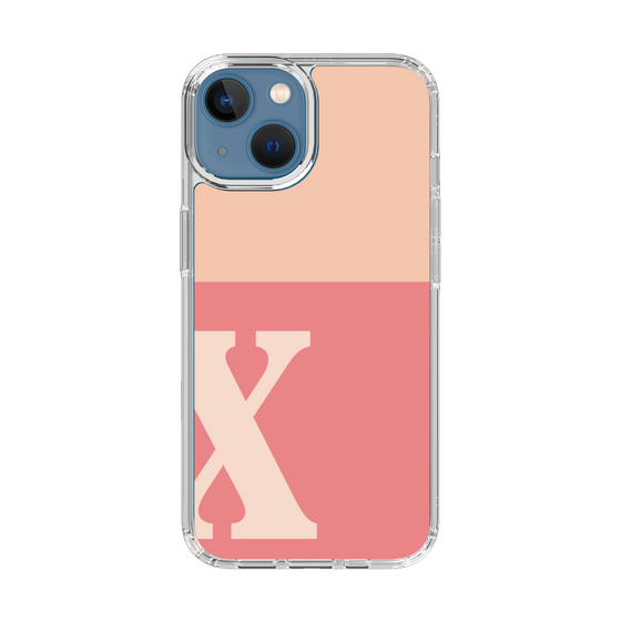 Slim Protection Case［ Original - initial two tone - X pink ］