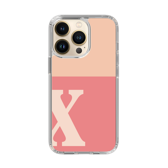 Slim Protection Case［ Original - initial two tone - X pink ］