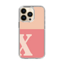Slim Protection Case［ Original - initial two tone - X pink ］