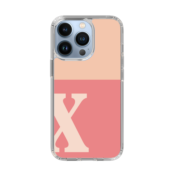 Slim Protection Case［ Original - initial two tone - X pink ］