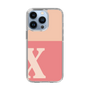 Slim Protection Case［ Original - initial two tone - X pink ］
