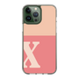 Slim Protection Case［ Original - initial two tone - X pink ］