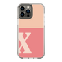 Slim Protection Case［ Original - initial two tone - X pink ］