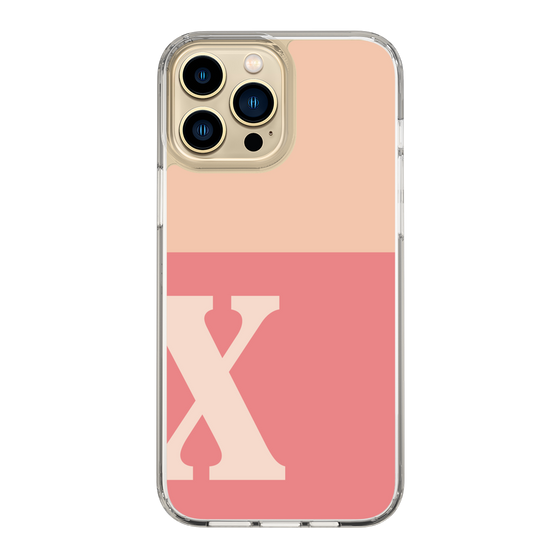 Slim Protection Case［ Original - initial two tone - X pink ］
