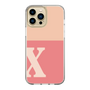 Slim Protection Case［ Original - initial two tone - X pink ］