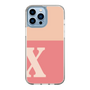 Slim Protection Case［ Original - initial two tone - X pink ］