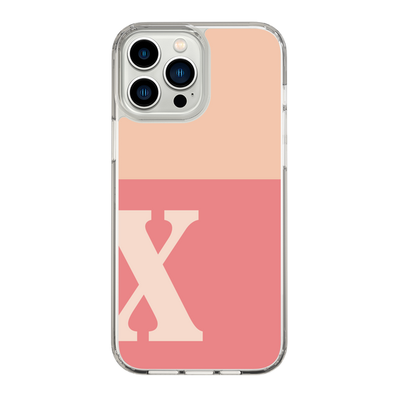 Slim Protection Case［ Original - initial two tone - X pink ］