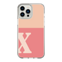 Slim Protection Case［ Original - initial two tone - X pink ］