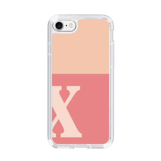 Slim Protection Case［ Original - initial two tone - X pink ］