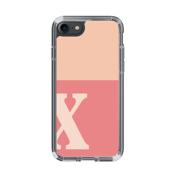 Slim Protection Case［ Original - initial two tone - X pink ］