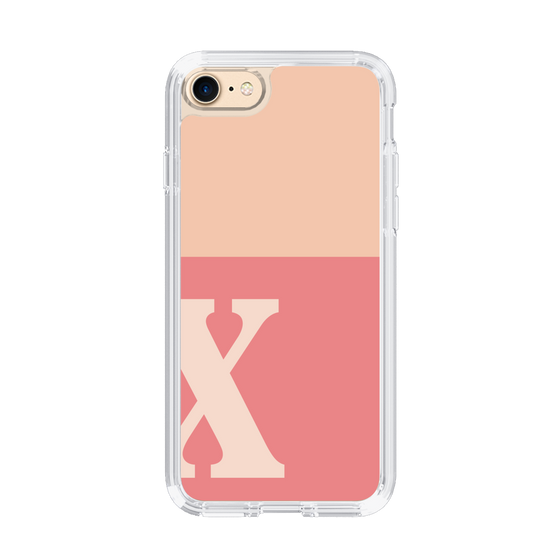 Slim Protection Case［ Original - initial two tone - X pink ］