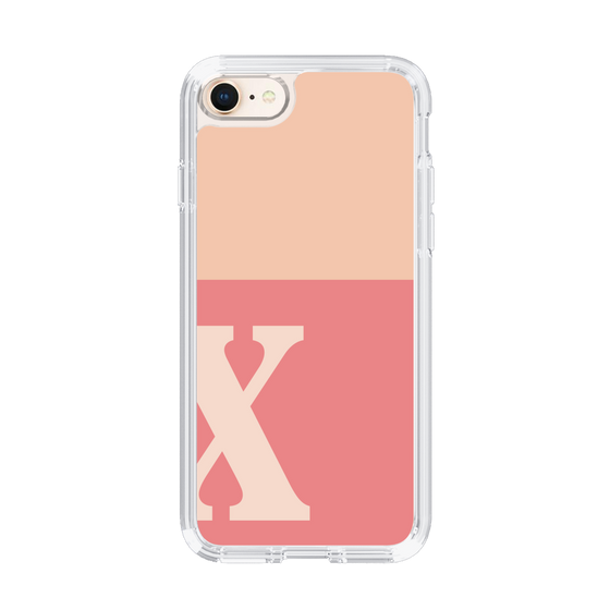 Slim Protection Case［ Original - initial two tone - X pink ］