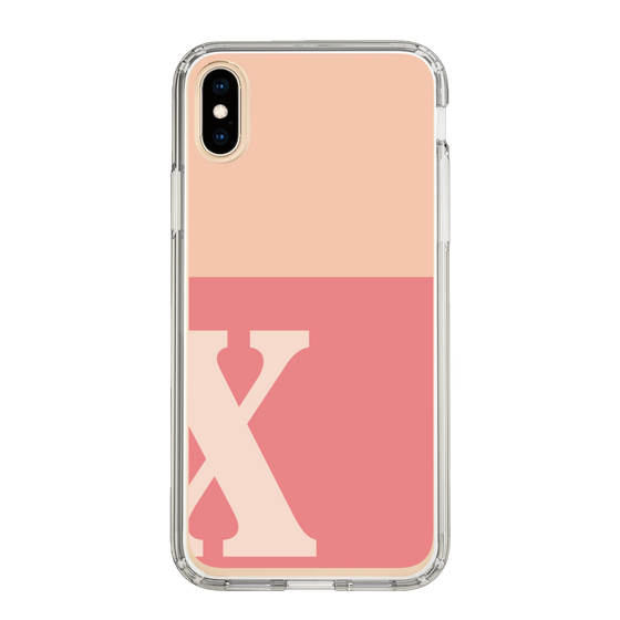 Slim Protection Case［ Original - initial two tone - X pink ］