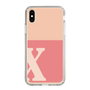 Slim Protection Case［ Original - initial two tone - X pink ］