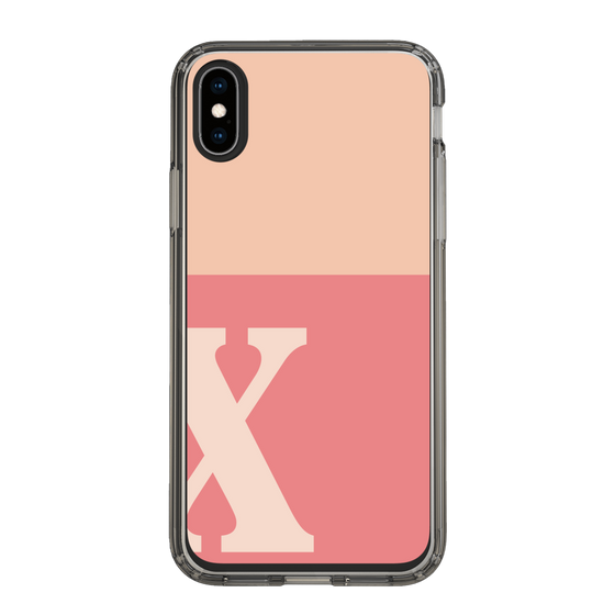 Slim Protection Case［ Original - initial two tone - X pink ］