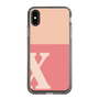 Slim Protection Case［ Original - initial two tone - X pink ］