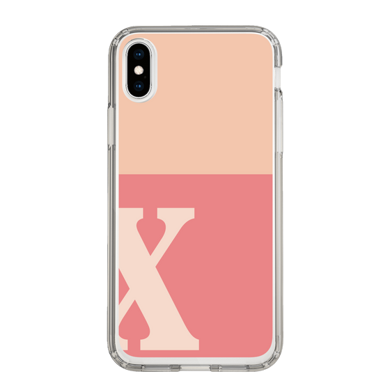 Slim Protection Case［ Original - initial two tone - X pink ］