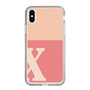 Slim Protection Case［ Original - initial two tone - X pink ］