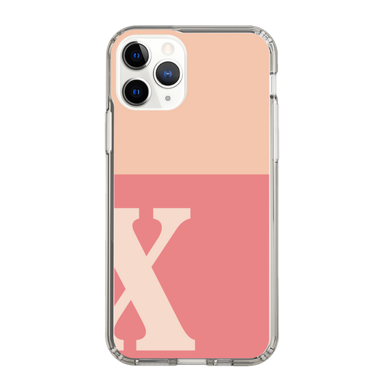 Slim Protection Case［ Original - initial two tone - X pink ］