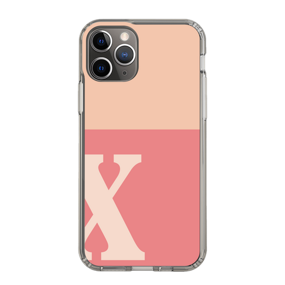 Slim Protection Case［ Original - initial two tone - X pink ］
