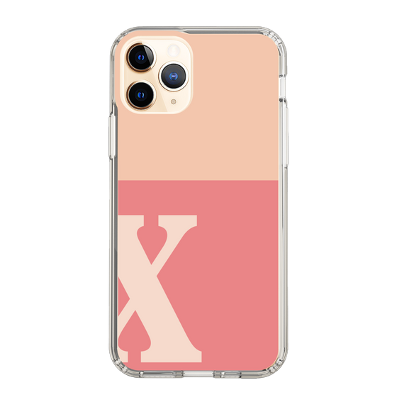 Slim Protection Case［ Original - initial two tone - X pink ］