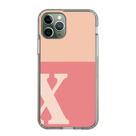 Slim Protection Case［ Original - initial two tone - X pink ］