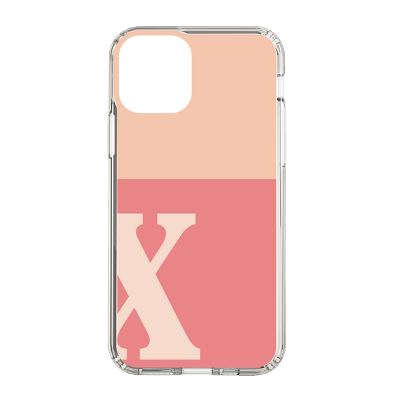 Slim Protection Case［ Original - initial two tone - X pink ］