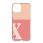 Slim Protection Case［ Original - initial two tone - X pink ］