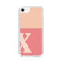 Slim Protection Case［ Original - initial two tone - X pink ］