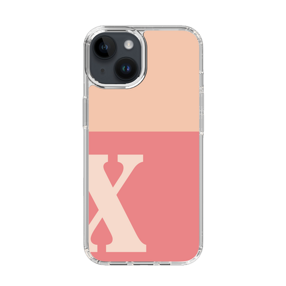 Slim Protection Case［ Original - initial two tone - X pink ］