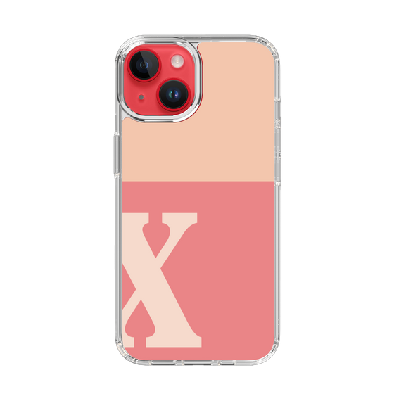 Slim Protection Case［ Original - initial two tone - X pink ］