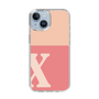 Slim Protection Case［ Original - initial two tone - X pink ］