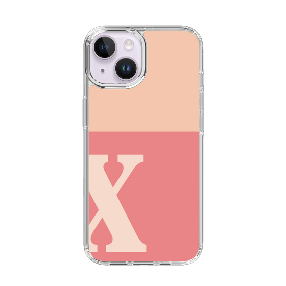 Slim Protection Case［ Original - initial two tone - X pink ］