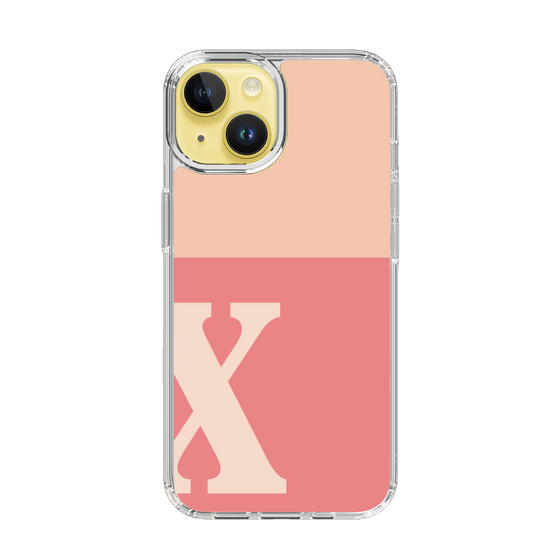 Slim Protection Case［ Original - initial two tone - X pink ］