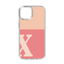 Slim Protection Case［ Original - initial two tone - X pink ］