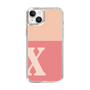 Slim Protection Case［ Original - initial two tone - X pink ］