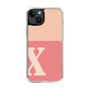 Slim Protection Case［ Original - initial two tone - X pink ］