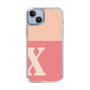 Slim Protection Case［ Original - initial two tone - X pink ］