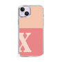 Slim Protection Case［ Original - initial two tone - X pink ］