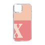 Slim Protection Case［ Original - initial two tone - X pink ］
